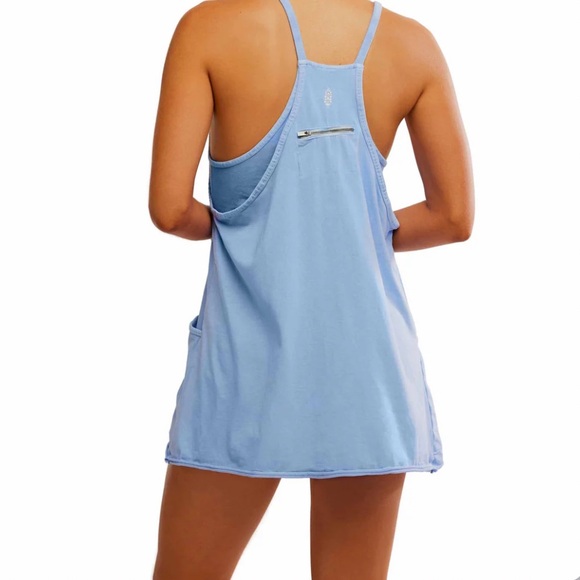 Free People Movement Hot Shot Mini Dress, blue - Picture 2 of 7